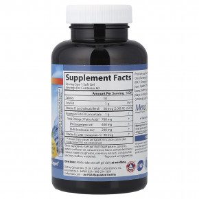 Carlson, Elite Omega-3 Plus D & K, натуральный лимонный вкус, 60 капсул в Москве - eco-herb.ru | фото