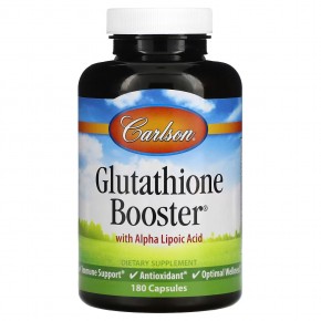 Carlson, Glutathione Booster, добавка с глутатионом, 180 капсул - описание