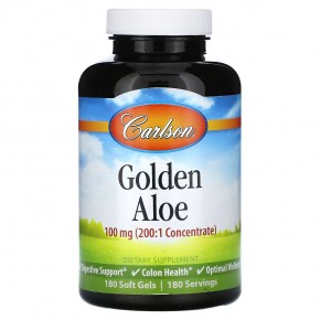 Carlson, Golden Aloe, 100 мг, 180 мягких таблеток в Москве - eco-herb.ru | фото