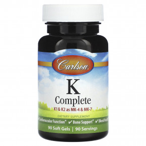 Carlson, K-Complete, 90 капсул - описание