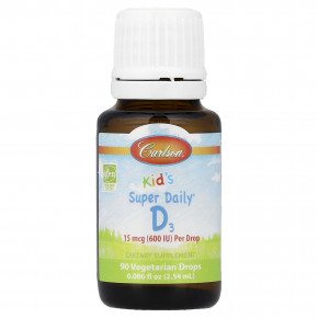 Carlson, Kid's Super Daily® D3, 2,54 мл (0,086 жидк. унции) в Москве - eco-herb.ru | изображение Carlson, Kid's Super Daily® D3, 2,54 мл (0,086 жидк. унции) в Москве - eco-herb.ru | фото