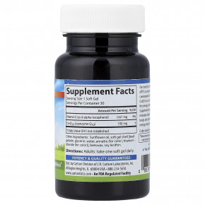 Carlson, коэнзим Q10, 100 мг, 30 капсул в Москве - eco-herb.ru | фото