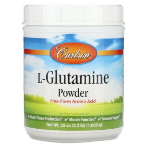 Carlson, L-Glutamine Powder, 35 oz (1,000 g) в Москве - eco-herb.ru | фото
