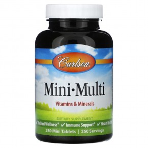 Carlson, Mini Multi, 250 мини-таблеток - описание