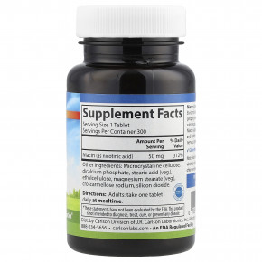 Carlson, ниацин, 50 мг, 300 таблеток в Москве - eco-herb.ru | фото