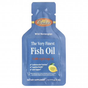 Carlson, норвежская серия, самый лучший рыбий жир, натуральный лимонный вкус, 15 пакетиков по 5 мл (0,17 жидк. унции) в Москве - eco-herb.ru | изображение Carlson, норвежская серия, самый лучший рыбий жир, натуральный лимонный вкус, 15 пакетиков по 5 мл (0,17 жидк. унции) в Москве - eco-herb.ru | фото