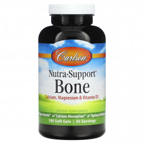 Carlson, Nutra-Support Bone, 180 мягких таблеток в Москве - eco-herb.ru | фото