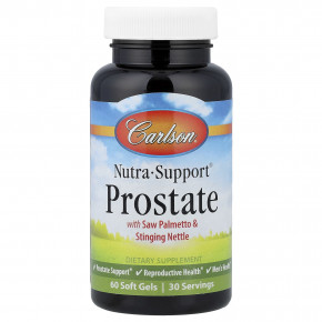 Carlson, Nutra-Support® Prostate, 60 капсул - описание | фото