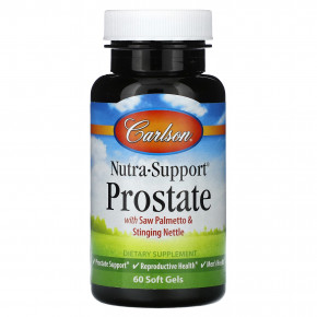 Carlson, Nutra-Support Prostate, 60 мягких таблеток - описание