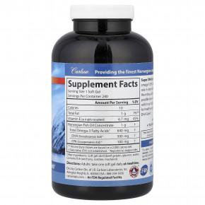 Carlson, Super DHA Gems®, 240 капсул в Москве - eco-herb.ru | фото
