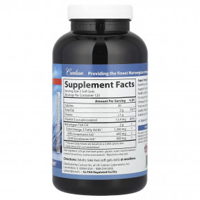 Carlson, Super Omega-3 Gems®, высокоэффективные омега-3 кислоты из рыбы дикого улова, 250 капсул в Москве - eco-herb.ru | фото
