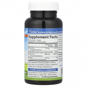 Carlson, Tri-B® с витаминами B6, B12 и фолиевой кислотой, 360 таблеток в Москве - eco-herb.ru | фото