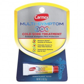 Carmex, Multi-Symptom, средство 3 в 1 от герпеса, 2 г (0,07 унции) в Москве - eco-herb.ru | фото