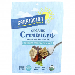 Carrington Farms, Organic Crounons, измельченный перец и морская соль, 134 г (4,75 унции) - описание