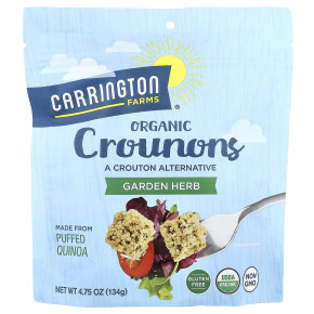 Carrington Farms, Organic Crounons, садовые травы, 134 г (4,75 унции) - описание