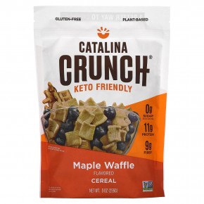 Catalina Crunch, Keto Friendly Cereal, кленовые вафли, 255 г (9 унций) - описание | фото