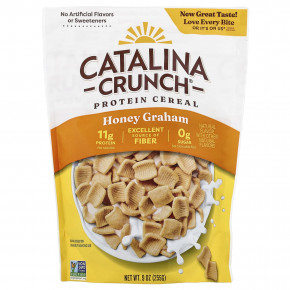 Catalina Crunch, Protein Cereal, протеиновые хлопья, со вкусом меда, 255 г (9 унций) - описание | фото