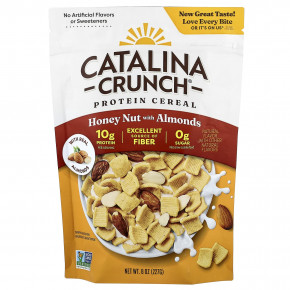 Catalina Crunch, протеиновые хлопья, мед и орехи с миндалем, 227 г (8 унций) в Москве - eco-herb.ru | фото