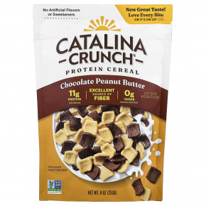 Catalina Crunch, протеиновые хлопья, шоколад и арахисовая паста, 255 г (9 унций) - описание | фото