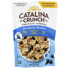 Catalina Crunch, протеиновые хлопья, со вкусом голубики, 227 г (8 унций) - описание | фото