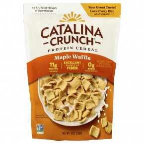 Catalina Crunch, протеиновые хлопья, со вкусом кленовой вафли, 255 г (9 унций) - описание | фото