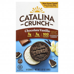 Catalina Crunch, Сэндвич-печенье, шоколад и ваниль, 14 штук, 168 г (5,92 унции) в Москве - eco-herb.ru | фото