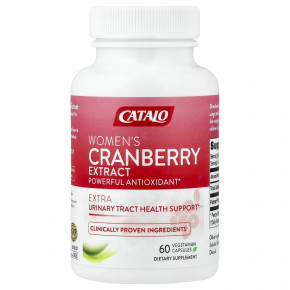 CATALO, Экстракт клюквы для женщин, 60 вегетарианских капсул (300 мг на капсулу) в Москве - eco-herb.ru | фото