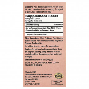 CATALO, Изофлавоны сои для женщин, 60 вегетарианских капсул (125 мг в 1 капсуле) в Москве - eco-herb.ru | фото