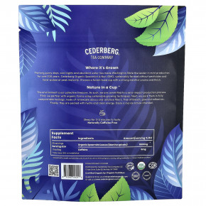 Cederberg Tea Co, Одноместный чай, органическая кудрявая мята, без кофеина, 30 натуральных чайных пакетиков, 42 г (1,48 унции) в Москве - eco-herb.ru | фото