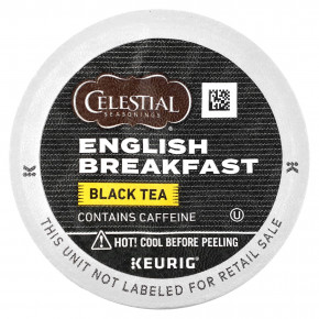 Celestial Seasonings, черный чай, английский завтрак, 12 капсул K-Cup, 3,1 г (0,1 унции) каждая в Москве - eco-herb.ru | фото