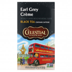 Celestial Seasonings, черный чай, крем с Эрл Грей, 16 чайных пакетиков, 31 г (1,1 унции) - описание