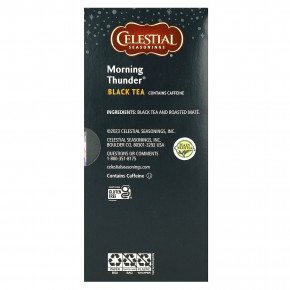 Celestial Seasonings, черный чай, Morning Thunder, 20 чайных пакетиков, 40 г (1,4 унции) в Москве - eco-herb.ru | фото