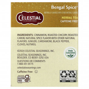 Celestial Seasonings, Herbal Tea, Bengal Spice®, без кофеина, 20 чайных пакетиков, 47 г (1,7 унции) в Москве - eco-herb.ru | изображение Celestial Seasonings, Herbal Tea, Bengal Spice®, без кофеина, 20 чайных пакетиков, 47 г (1,7 унции) в Москве - eco-herb.ru | фото