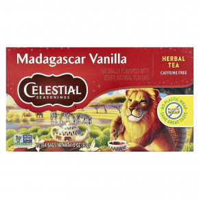 Celestial Seasonings, Herbal Tea, мадагаскарская ваниль, без кофеина, 20 чайных пакетиков, 43 г (1,5 унции) - описание