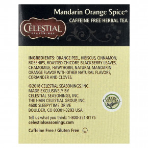 Celestial Seasonings, Herbal Tea, Mandarin Orange Spice®, без кофеина, 20 чайных пакетиков, 55 г (1,9 унции) в Москве - eco-herb.ru | фото