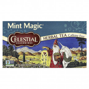 Celestial Seasonings, Herbal Tea, Mint Magic®, без кофеина, 20 чайных пакетиков, 41 г (1,4 унции) - описание | фото