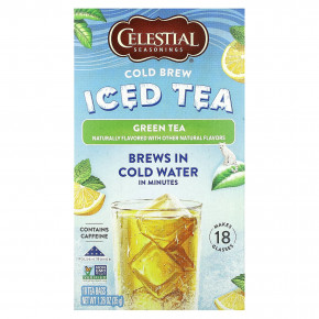 Celestial Seasonings, холодный чай со льдом, зеленый чай, 18 чайных пакетиков, 35 г (1,26 унции) в Москве - eco-herb.ru | фото