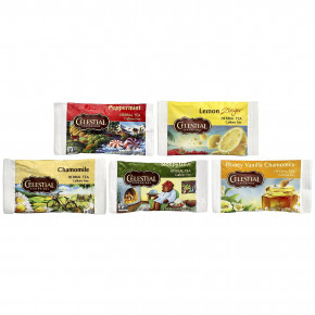 Celestial Seasonings, Пробник травяного чая, 5 вкусов, без кофеина, 18 чайных пакетиков, 31 г (1,1 унции) в Москве - eco-herb.ru | фото