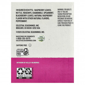 Celestial Seasonings, She-Well, травяной чай, листья малины, без кофеина, 16 чайных пакетиков, 21 г (0,75 унции) в Москве - eco-herb.ru | фото