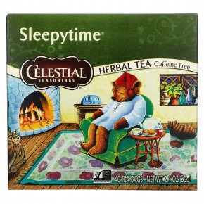 Celestial Seasonings, Sleepytime, травяной чай, без кофеина, 40 чайных пакетиков, 59 г (2,1 унции) - описание