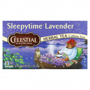 Celestial Seasonings, травяной чай, для сна, лаванда, без кофеина, 20 чайных пакетиков, 30 г (1,1 унции) - описание