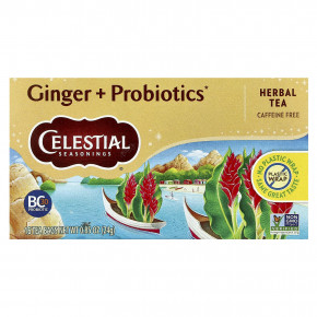 Celestial Seasonings, травяной чай, имбирь и пробиотики, без кофеина, 16 чайных пакетиков, 24 г (0,85 унции) (Товар снят с продажи) в Москве - eco-herb.ru | изображение Celestial Seasonings, травяной чай, имбирь и пробиотики, без кофеина, 16 чайных пакетиков, 24 г (0,85 унции) (Товар снят с продажи) в Москве - eco-herb.ru | фото