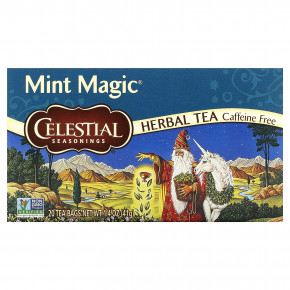 Celestial Seasonings, травяной чай, мятная магия, без кофеина, 20 чайных пакетиков, 41 г (1,4 унции) в Москве - eco-herb.ru | фото