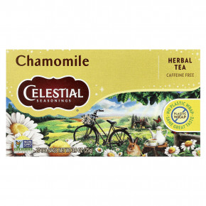Celestial Seasonings, травяной чай, ромашка, без кофеина, 20 чайных пакетиков, 25 г (0,9 унции) - описание | фото