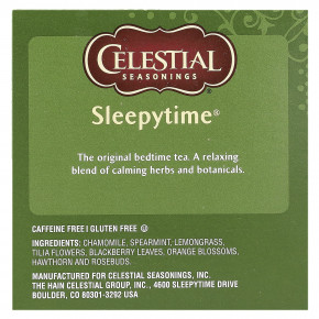 Celestial Seasonings, травяной чай, Sleepytime, без кофеина, 12 K-Cup капсул по 2,7 г (0,09 унции) в Москве - eco-herb.ru | фото