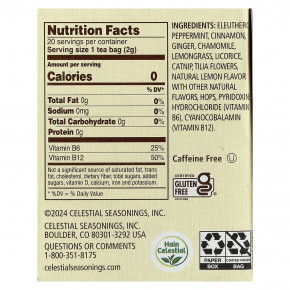 Celestial Seasonings, травяной чай, Tension Tamer®, без кофеина, 20 чайных пакетиков, 43 г (1,5 унции) в Москве - eco-herb.ru | фото