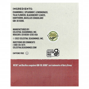 Celestial Seasonings, Wellness Tea, пробиотики Sleepytime®, без кофеина, 18 чайных пакетиков по 25 г (0,89 унции) в Москве - eco-herb.ru | изображение Celestial Seasonings, Wellness Tea, пробиотики Sleepytime®, без кофеина, 18 чайных пакетиков по 25 г (0,89 унции) в Москве - eco-herb.ru | фото