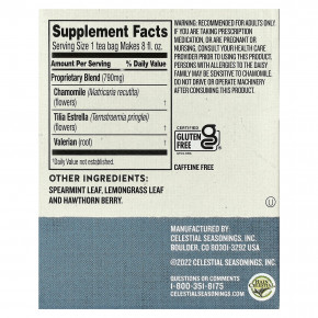 Celestial Seasonings, Wellness Tea, Sleepytime Extra®, без кофеина, 20 чайных пакетиков, 35 г (1,2 унции) в Москве - eco-herb.ru | фото