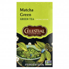 Celestial Seasonings, Зеленый чай, матча, 20 чайных пакетиков, 29 г (1 унция) - описание | фото