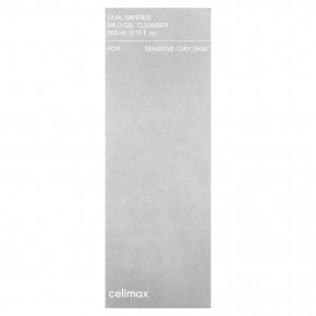 Celimax, мягкий гель для умывания с двойным барьером, для чувствительной/сухой кожи, 200 мл (6,76 жидк. унции) в Москве - eco-herb.ru | фото